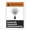 Signmission ANSI Warning, 3.5" Height, 5" Width, Decal, OS-WS-D-35-L-19948 OS-WS-D-35-L-19948 - alternate 1